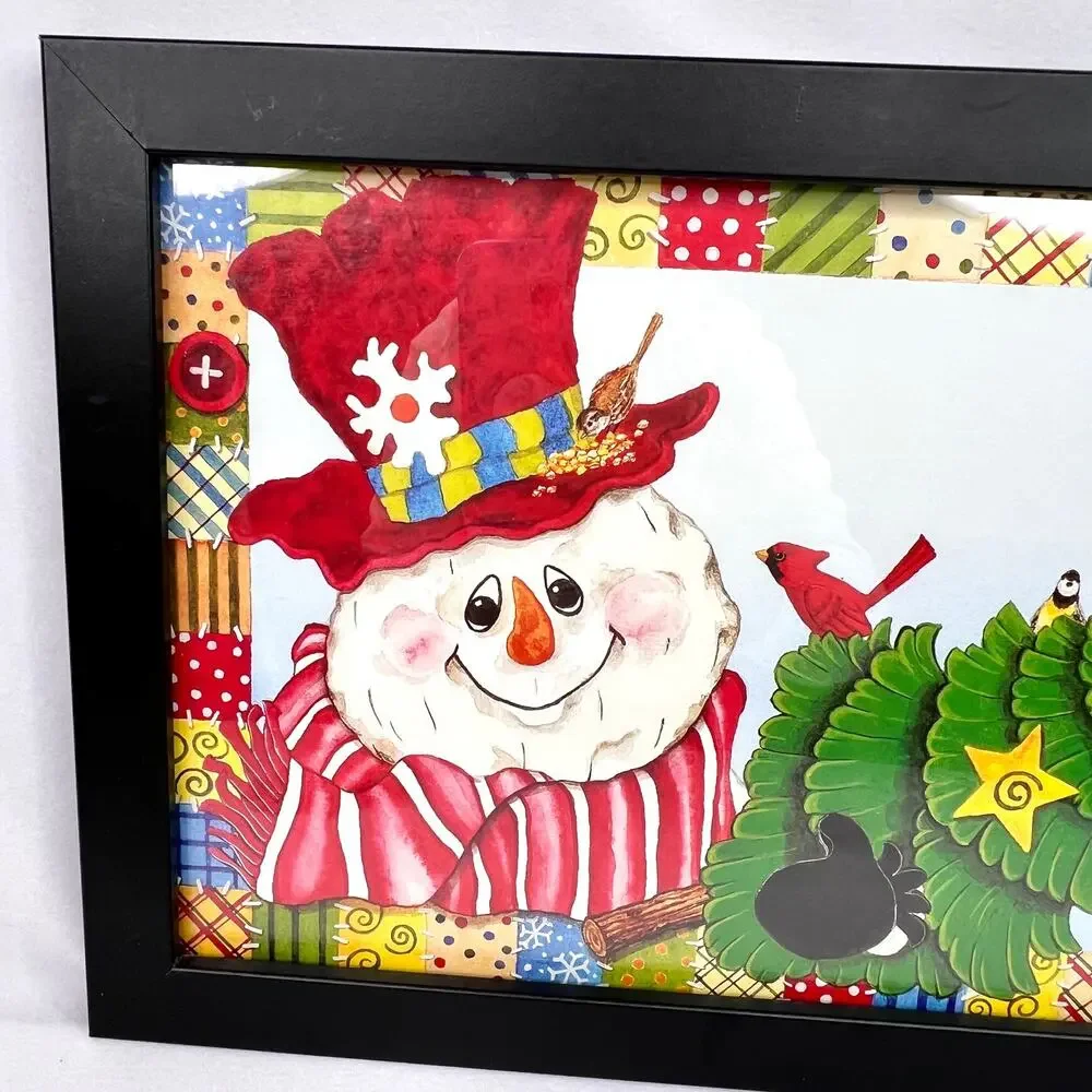 Home Interiors Don Easterwood Snowman Framed Print
